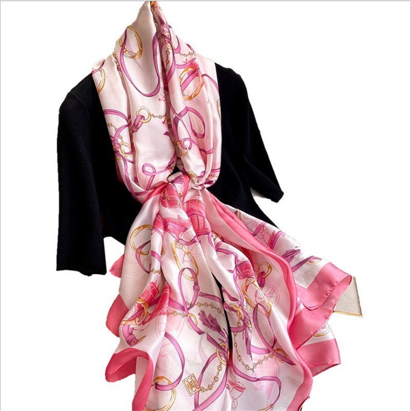 Womens Korean-Style Sunshade Scarf Spring and Autumn Travel Summer Shawl Anti-DDoS Scarf Artificial Silk Printing Long Scarves Chain No. 3
Womens Korean-Style Sunshade Scarf Spring and Autumn Travel Summer Shawl Anti-DDoS Scarf Artificial Silk Printing Long Scarves Chain No. 3
