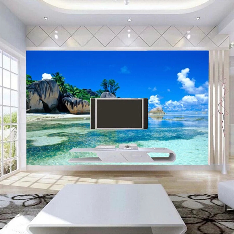Custom Mural Nature Scenery Photo Wallpaper Living Room Background 3D Landscape Home Decor Wall Paper Waterproof