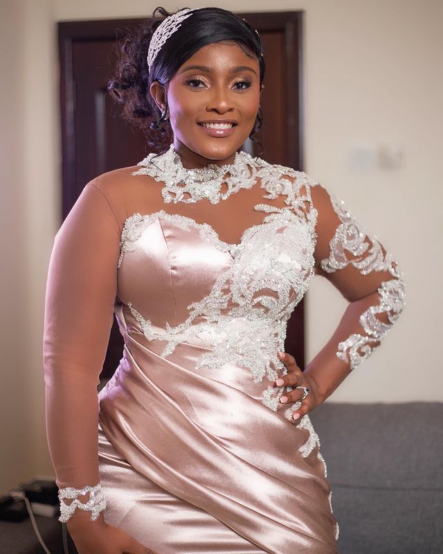 2021 Plus Size Arabic Aso Ebi Mermaid Lace Sexy Prom Dresses High Neck Long Sleeves Vintage Evening Formal Party Second Reception Bridesmaid Gowns Dre