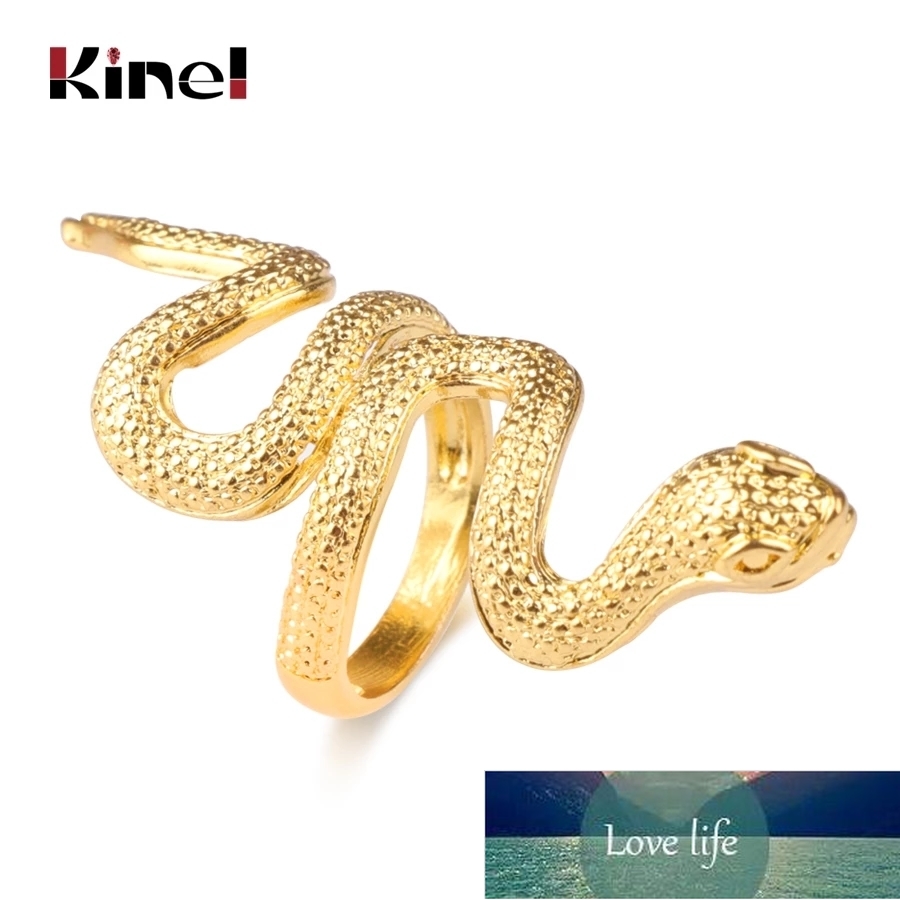 Kinel Fashion Snake Rings For Women Gold Color Black Heavy Metals Punk Rock Ring Vintage Animal Jewelry Wholesale Factory price expert design Quality Latest Style
Kinel Fashion Snake Rings For Women Gold Color Black Heavy Metals Punk Rock Ring Vintage Animal Jewelry Wholesale Factory price expert design Quality Latest Style