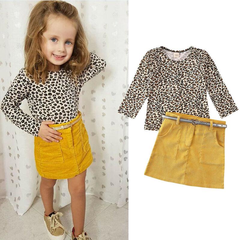 Clothing Sets Toddler Kid Baby Girl Leopard Clothes Set Long Sleeve Comfortable Top + A-line Skirt Fashion Outdoor Suit, White
Clothing Sets Toddler Kid Baby Girl Leopard Clothes Set Long Sleeve Comfortable Top + A-line Skirt Fashion Outdoor Suit, White