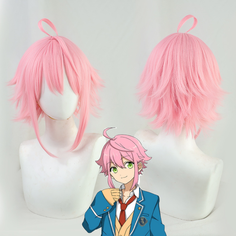 

Costume AccessoriesJapanese Game Ensemble Stars Himemiya Tori Cosplay Wig Short Pink Synthetic Hair Anime Cosplay Game Cosplay High Quality, Default color