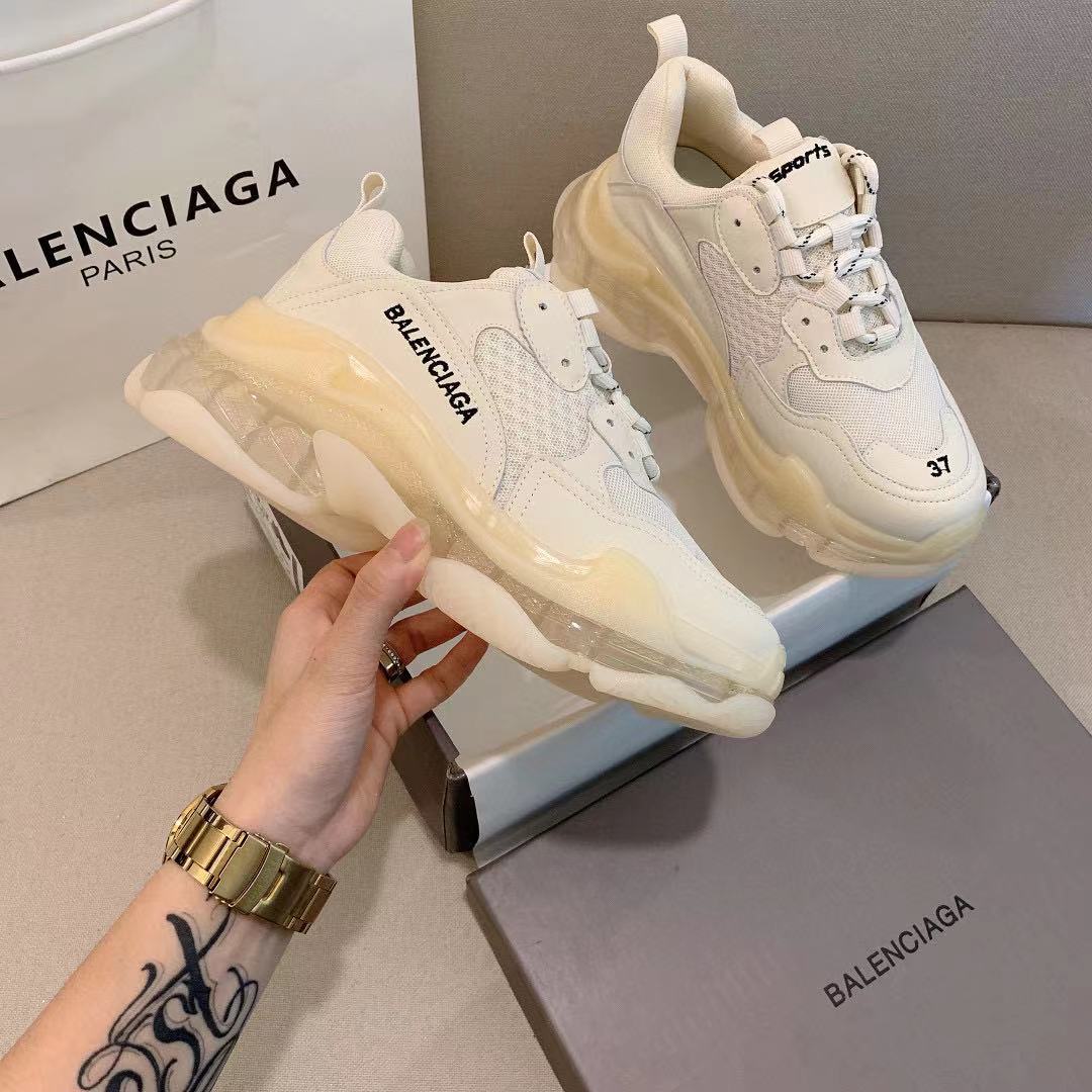 Fashion Best Top Quality real leather Handmade Multicolor Gradient Technical sneakers men women famous shoes Trainers 40