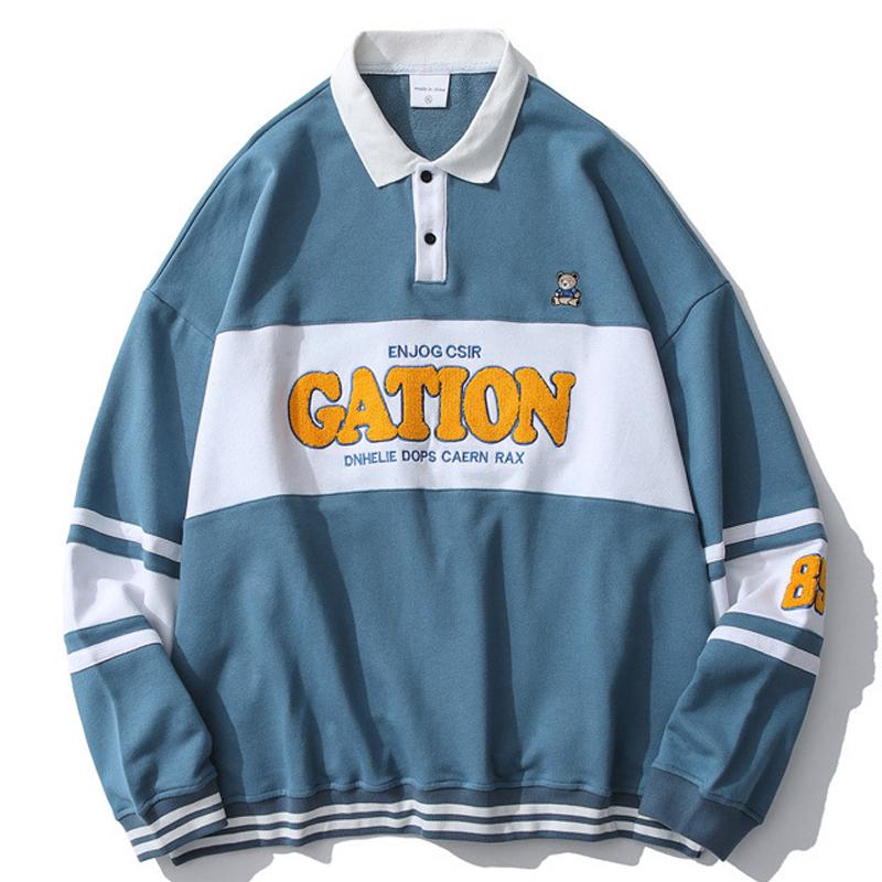 Men' Hoodies & Sweatshirts Patchwork Men Fashion Casual Letter Flocking Pullovers Loose Retro Jumper Harajuku Hip Hop Streetwear 2021, Blue
Men' Hoodies & Sweatshirts Patchwork Men Fashion Casual Letter Flocking Pullovers Loose Retro Jumper Harajuku Hip Hop Streetwear 2021, Blue