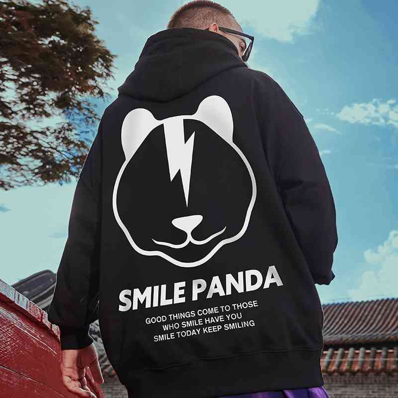 Large brand oversize national hip hop sweater hooded panda loose fat coat men's fashion, Black
Large brand oversize national hip hop sweater hooded panda loose fat coat men's fashion, Black
