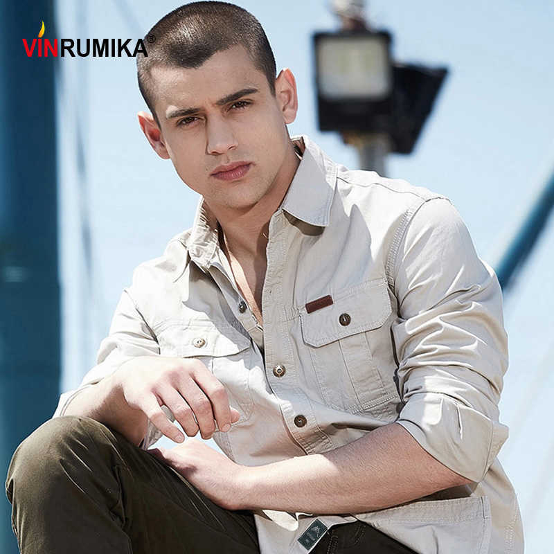 Plus Size -6XL Europe Men's Autumn High Quality Military Casual Shirt Man spring 100% Cotton Army Khaki Long Sleeve Shirts 210629, A388 khaki
Plus Size -6XL Europe Men's Autumn High Quality Military Casual Shirt Man spring 100% Cotton Army Khaki Long Sleeve Shirts 210629, A388 khaki