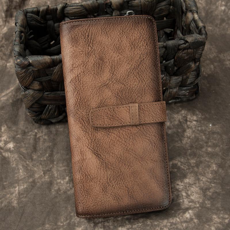 Wallets Men Purse Money Bag Vintage Cowhide Clutch Handy Credit ID Cards Holder Male Zipper Hasp Coin Pocket Genuine Leather Long Wallet, Brown
Wallets Men Purse Money Bag Vintage Cowhide Clutch Handy Credit ID Cards Holder Male Zipper Hasp Coin Pocket Genuine Leather Long Wallet, Brown