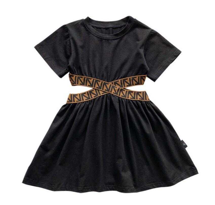 Girls Short Sleeve Dresses 2021 Summer Children Hollow Waist Dress Lady Style Kids Black Clothing
Girls Short Sleeve Dresses 2021 Summer Children Hollow Waist Dress Lady Style Kids Black Clothing