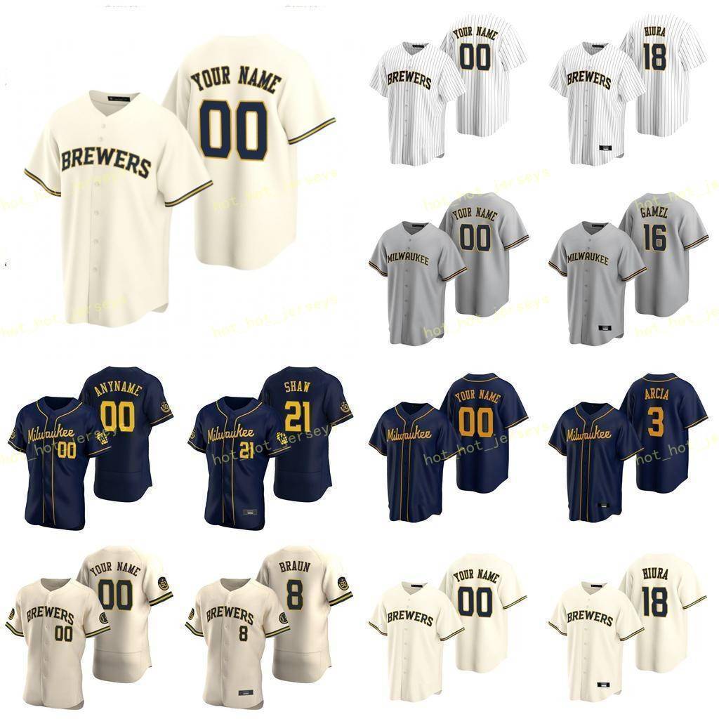 Anderson Brett 25 Baseball Jersey Arcia Orlando 3 Black Ray 50 Burnes Corbin 39 Cain Lorenzo 6 Custom Men Kids Women Stitch, Blue;black
Anderson Brett 25 Baseball Jersey Arcia Orlando 3 Black Ray 50 Burnes Corbin 39 Cain Lorenzo 6 Custom Men Kids Women Stitch, Blue;black