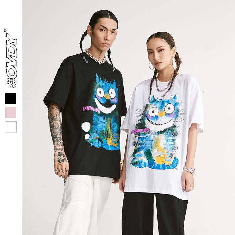 Men's Tracksuits Spring/summer 2021 collection street creative printed cartoon lovers of cheshire cat short-sleeve shirt, Pink
Men's Tracksuits Spring/summer 2021 collection street creative printed cartoon lovers of cheshire cat short-sleeve shirt, Pink