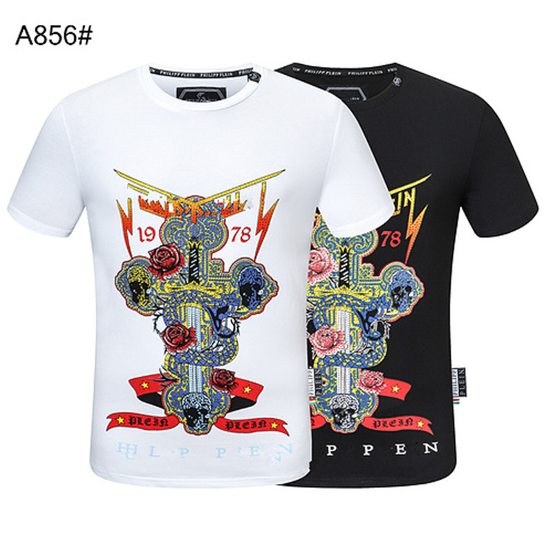 Designer Mens PP Skull Diamond t shirts Short sleeve Brand Spring and Summer high O-Neck Quality Skulls TShirt tees phillip plain p88140, A856
Designer Mens PP Skull Diamond t shirts Short sleeve Brand Spring and Summer high O-Neck Quality Skulls TShirt tees phillip plain p88140, A856