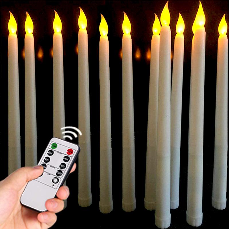 Candles 12pcs/lot LED Lights With Remote Control Taper Tealights For Years Christmas Party Wedding Holiday Decor
Candles 12pcs/lot LED Lights With Remote Control Taper Tealights For Years Christmas Party Wedding Holiday Decor