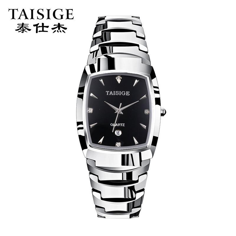 Wristwatches TAISIGE Watch For Men Tungsten Steel Strap Quartz Man Luxury Japan VJ12 Movement Waterproof WristWatch Relogio Masculino 
Wristwatches TAISIGE Watch For Men Tungsten Steel Strap Quartz Man Luxury Japan VJ12 Movement Waterproof WristWatch Relogio Masculino