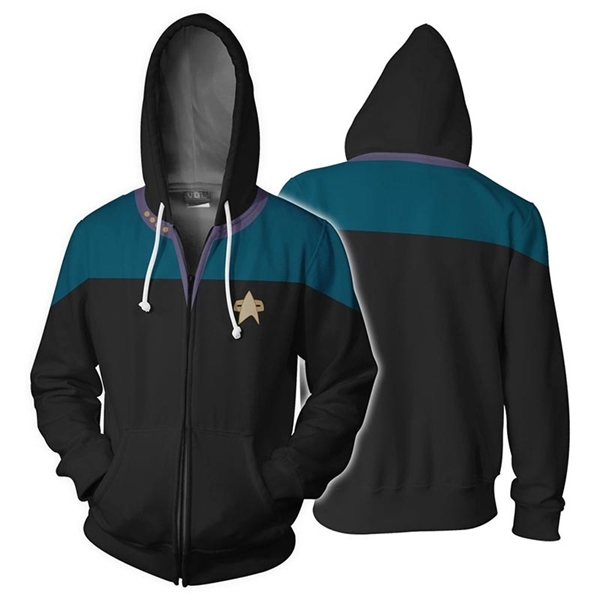Star Voyager Trek Hoodies 3D Print Men Hoodie Hoody Man Hip Hop Casual Coat Sweatshirts with Zipper Z260303