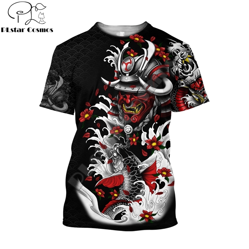 Beautiful Samurai Tattoo Carp Fishing 3D Printed Men t shirt Summer Fashion Harajuku short Sleeve Tee shirts Unisex tops TX-4 210707
Beautiful Samurai Tattoo Carp Fishing 3D Printed Men t shirt Summer Fashion Harajuku short Sleeve Tee shirts Unisex tops TX-4 210707