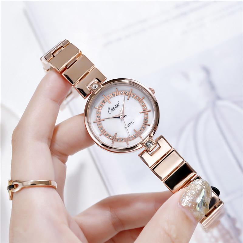 Wristwatches Cacaxi Fashion Ladies Watch Girls Luxury Women Wrist Watches Alloy Band Quartz Clock Female Round Crystal Dial Gifts, Silver
Wristwatches Cacaxi Fashion Ladies Watch Girls Luxury Women Wrist Watches Alloy Band Quartz Clock Female Round Crystal Dial Gifts, Silver
