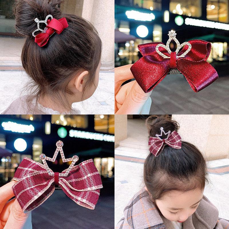 Hair Clips & Barrettes Girl's Crown Headdress Children's Red Bow Hairpin Rhinestone Crystal Princess Queen Clip Bowknot Accessories, Golden;silver
Hair Clips & Barrettes Girl's Crown Headdress Children's Red Bow Hairpin Rhinestone Crystal Princess Queen Clip Bowknot Accessories, Golden;silver