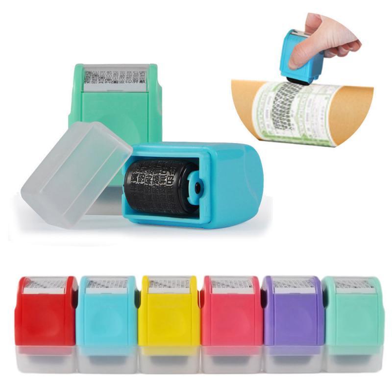 Roller Stamp Identity Privacy Protection Roller Stamp ID Guard Portable Information Coverage Messy Code Data Protector Security