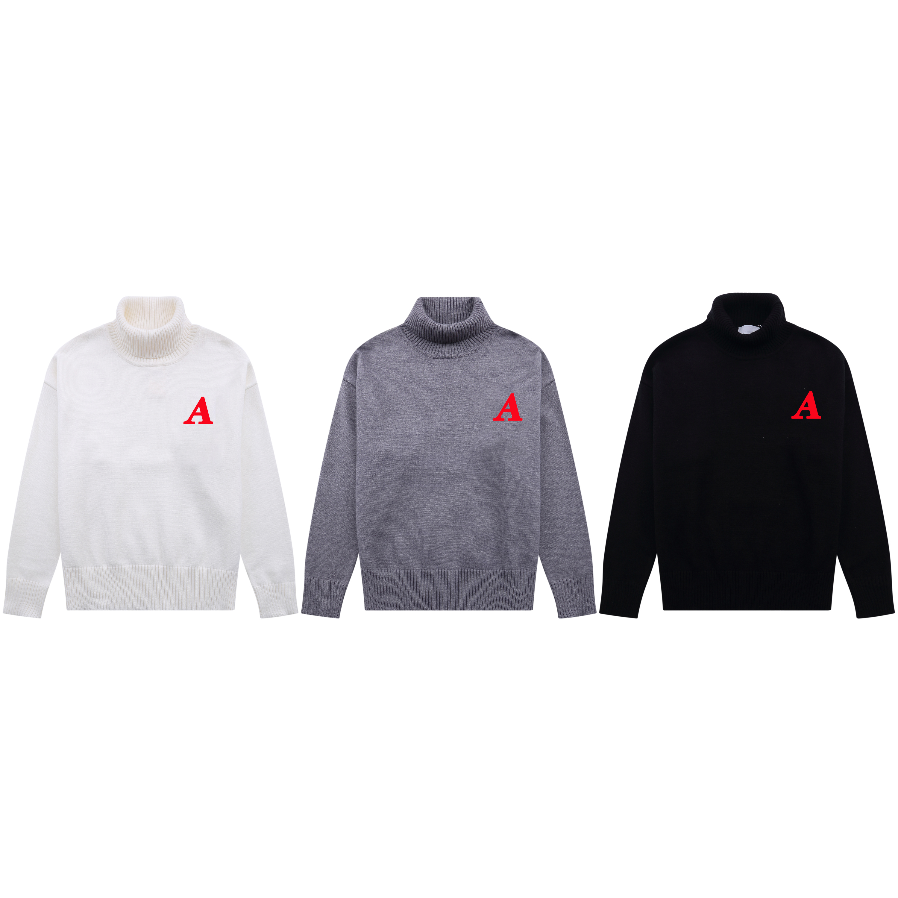 Luxury spring and autumn new high-neck sweater men women pure cotton standard length loose multi-color pattern advanced version of love lett, White;black
Luxury spring and autumn new high-neck sweater men women pure cotton standard length loose multi-color pattern advanced version of love lett, White;black