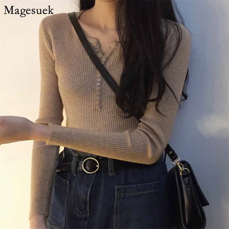 V-neck Long Sleeve Sweater Fall Solid Cotton Women Slim Elastic Pullover Chic Knit Bottoming Clothes 10305 210518, Yellow
V-neck Long Sleeve Sweater Fall Solid Cotton Women Slim Elastic Pullover Chic Knit Bottoming Clothes 10305 210518, Yellow