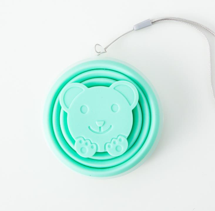 200ML Silicone Folding Water Bottles Outdoor Travel Portable Retractable Cup Cute Storage Sport Drinkware SN2349 Z260202