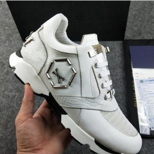 Dio Men Leather Sneakers Punk Style Runner, PP Casual Shoes Decorated with Iconic Metal Skull for Free time Size 38-45 kmjjj003
Dio Men Leather Sneakers Punk Style Runner, PP Casual Shoes Decorated with Iconic Metal Skull for Free time Size 38-45 kmjjj003