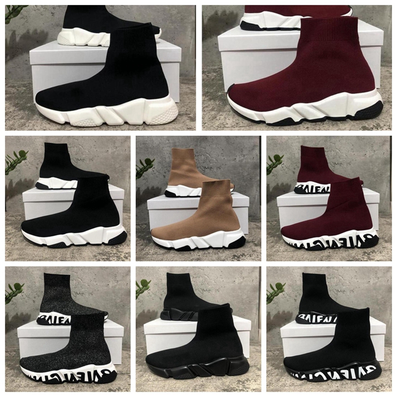 Top Quality Paris Mens Womens Casual Shoes Speed Trainers Knit Sock White Black Khaki Watermark sneakers shoes Size 36-45, #2
Top Quality Paris Mens Womens Casual Shoes Speed Trainers Knit Sock White Black Khaki Watermark sneakers shoes Size 36-45, #2