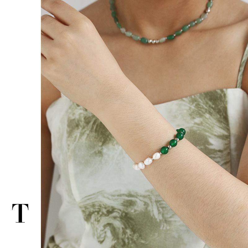 Tennis Chinese Style Classical Elegant Emerald Natural Stone Real Pearl Mixed Bracelets For Women Rhodium-plated Brass Bracelet Female, Golden;silver
Tennis Chinese Style Classical Elegant Emerald Natural Stone Real Pearl Mixed Bracelets For Women Rhodium-plated Brass Bracelet Female, Golden;silver