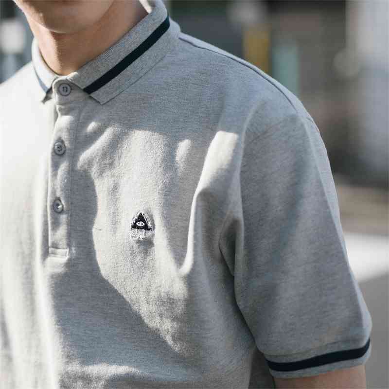 Gboy summer polo men's short tide brand Lapel small fresh embroidery half sleeve T-shirt trend, White;black
Gboy summer polo men's short tide brand Lapel small fresh embroidery half sleeve T-shirt trend, White;black