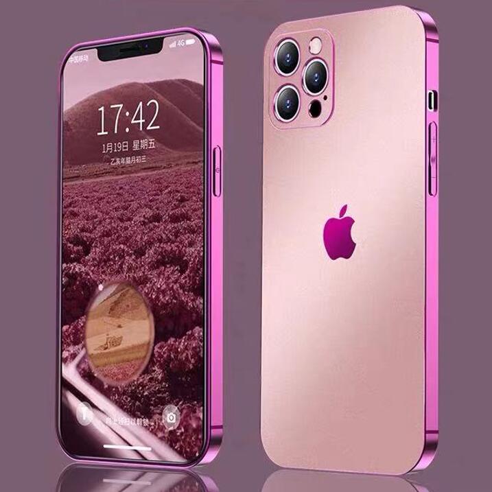 iPhone12 12promax 12 mini 13 13pro 13promax 13 mini matte electroplating phone case Full Covered Protective Case iPhone 11 11pro XS XR case cover (iph