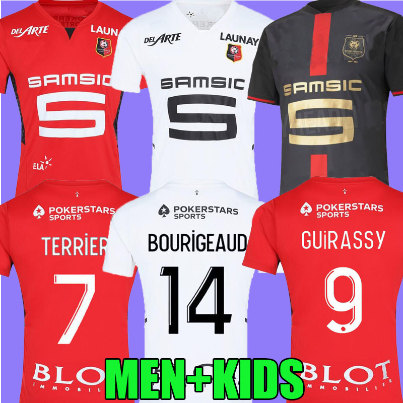 Rennes 21 22 Stade Rennais fc soccer Jerseys Doku TERRIER BOURIGEAUD Guirassy CAMAVINGA 120th aguerd Niang 2021 2022 maillots de foot men kids kit football shirts, Home sponsor +patch
Rennes 21 22 Stade Rennais fc soccer Jerseys Doku TERRIER BOURIGEAUD Guirassy CAMAVINGA 120th aguerd Niang 2021 2022 maillots de foot men kids kit football shirts, Home sponsor +patch