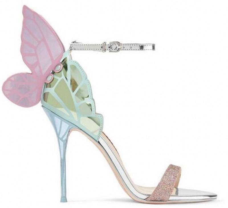 Sophia Webster Evangeline Angel Wing Sandal Plus Size 42 Genuine leather Wedding Pumps Pink Glitter Shoes Women Butterfly Sandals 
Sophia Webster Evangeline Angel Wing Sandal Plus Size 42 Genuine leather Wedding Pumps Pink Glitter Shoes Women Butterfly Sandals