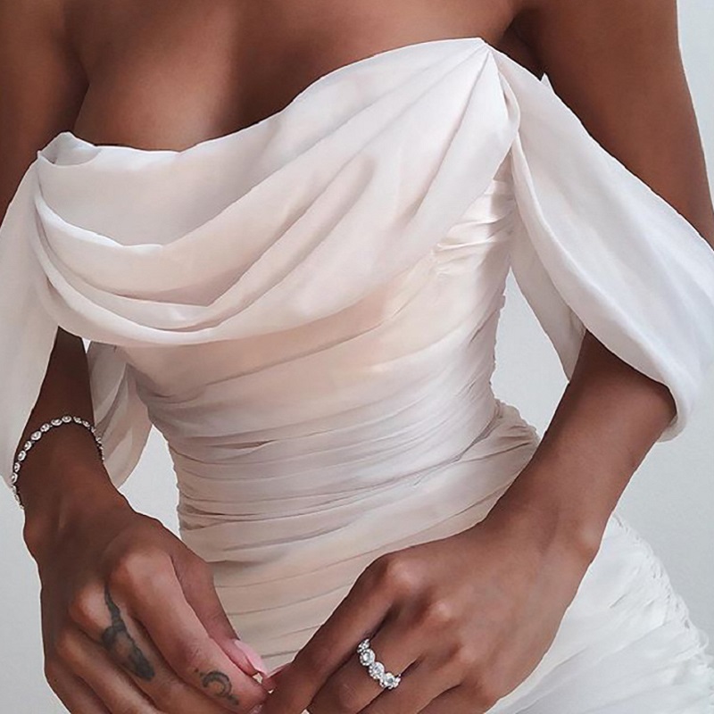 Sexy Solid Color Sequins Dresses Women Ruffle Off Shoulder Prom Midi Dress Evening Party Club Dance Bodycon Short Mini Dresses, White 2
Sexy Solid Color Sequins Dresses Women Ruffle Off Shoulder Prom Midi Dress Evening Party Club Dance Bodycon Short Mini Dresses, White 2