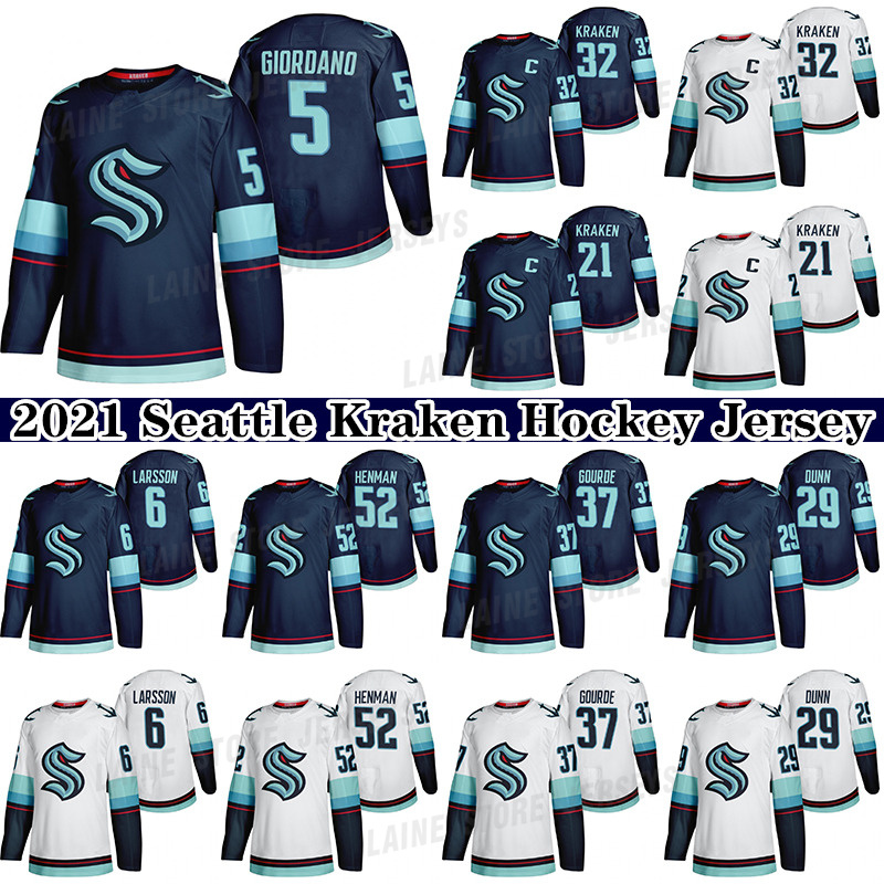 2021 Seattle Kraken Ice Hockey Jersey 5 Mark Giordano 29 Vince Dunn 37 Yanni Gourde 32th New Team Custom Mens Womens Youth Any Nunber Any Name Hockey Jerseys, White
2021 Seattle Kraken Ice Hockey Jersey 5 Mark Giordano 29 Vince Dunn 37 Yanni Gourde 32th New Team Custom Mens Womens Youth Any Nunber Any Name Hockey Jerseys, White
