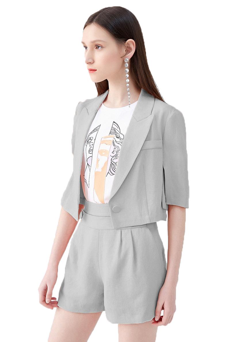 Women' Two Piece Pants Summer Suit Two-piece Silver Lapel Cool Short Shopping Work Travel Beach Customized, Beige
Women' Two Piece Pants Summer Suit Two-piece Silver Lapel Cool Short Shopping Work Travel Beach Customized, Beige