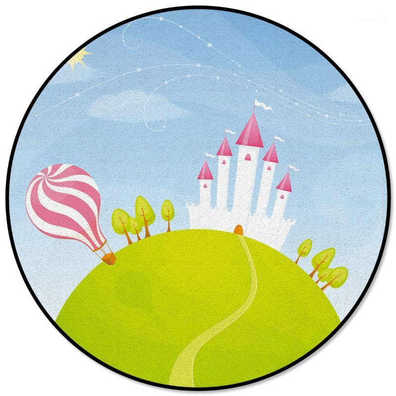 Carpets Cartoon Balloon Castle House Pattern Rugs And For Home Living Room Round Rug Children Rooms Non-slip
Carpets Cartoon Balloon Castle House Pattern Rugs And For Home Living Room Round Rug Children Rooms Non-slip