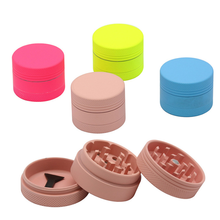 Tobacco Grinder Aluminum Smoking Accessories 40MM Diameter Three Layer Rubber Paint Metal Grinders YL521
Tobacco Grinder Aluminum Smoking Accessories 40MM Diameter Three Layer Rubber Paint Metal Grinders YL521