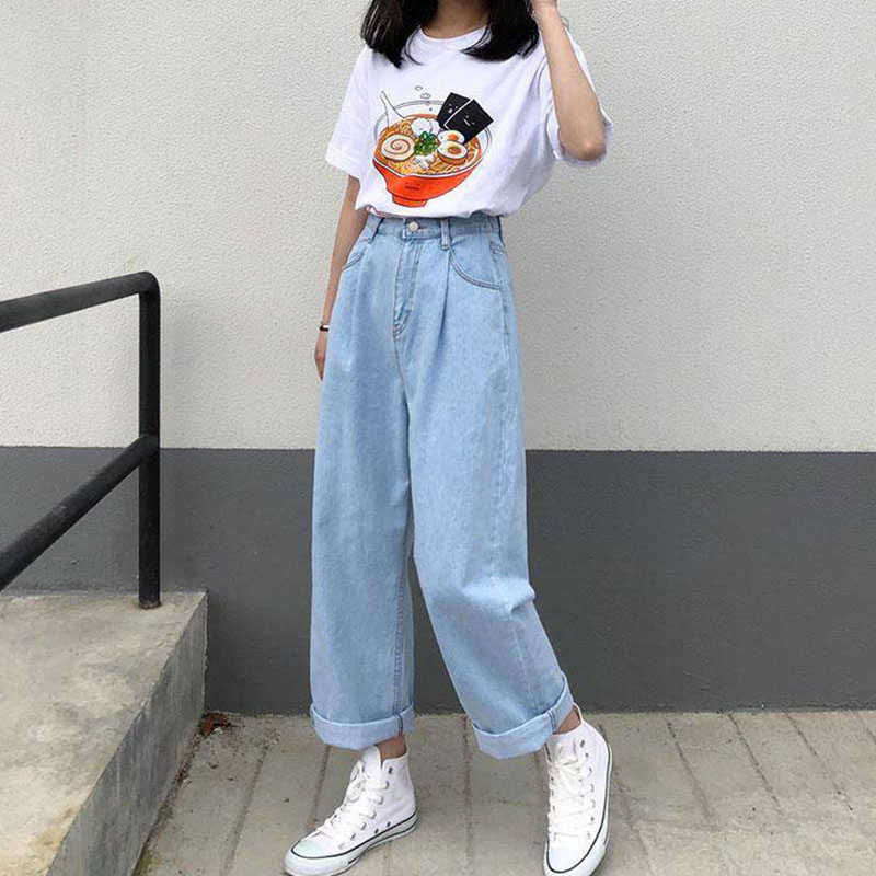 Jeans Femme Pantalones Korean Loose High Waist Wide Leg Baggy Jeans Women Pants Black Fashion Casual Harajuku Woman Pants 210616, Single black pants
Jeans Femme Pantalones Korean Loose High Waist Wide Leg Baggy Jeans Women Pants Black Fashion Casual Harajuku Woman Pants 210616, Single black pants