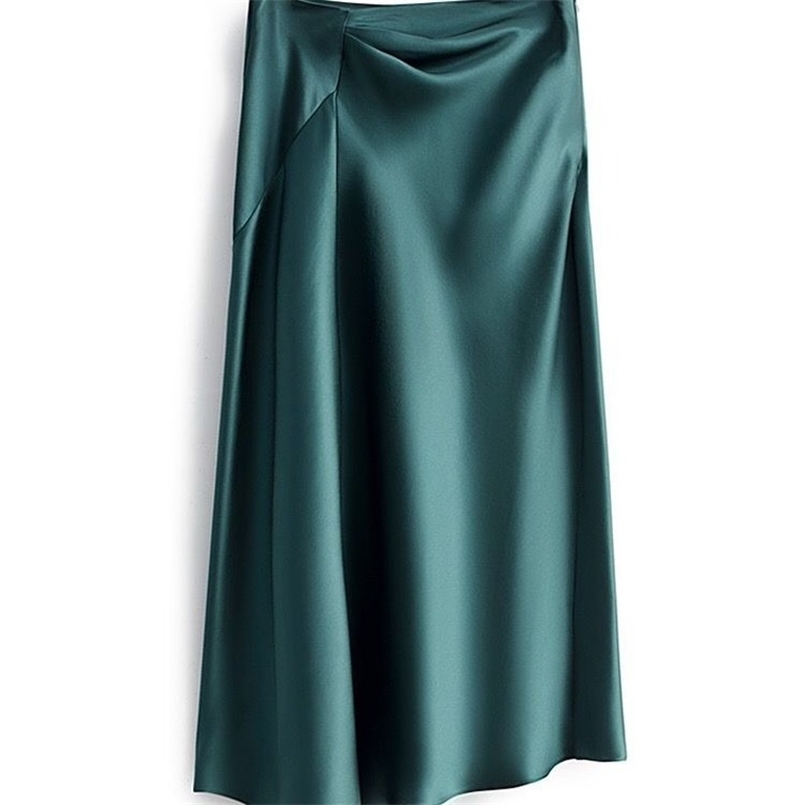 High-waisted Skirt Womens Korean Fashion Summer Satin Elegant Irregular Midi Office Lady Long for Women 210708, Pink
High-waisted Skirt Womens Korean Fashion Summer Satin Elegant Irregular Midi Office Lady Long for Women 210708, Pink