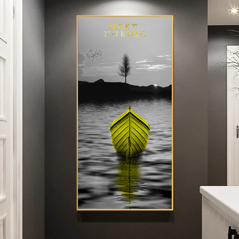 Boat On Sea Posters Landscape Prints Canvas Panting Wall Art Pictures For Living Room Modern Home Decor Indoor Decoration