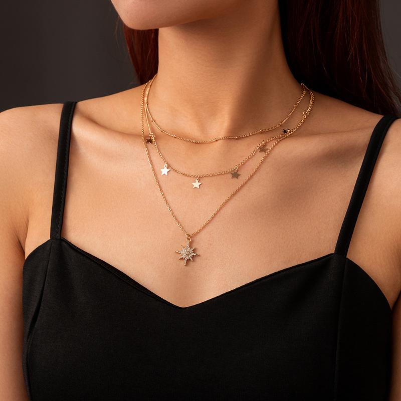 Pendant Necklaces Accessories: Personalized Diamond Inlaid Tianmang Star Metal Overlay Necklace, Creative And Versatile, Exquisite Clavicle, Silver
Pendant Necklaces Accessories: Personalized Diamond Inlaid Tianmang Star Metal Overlay Necklace, Creative And Versatile, Exquisite Clavicle, Silver