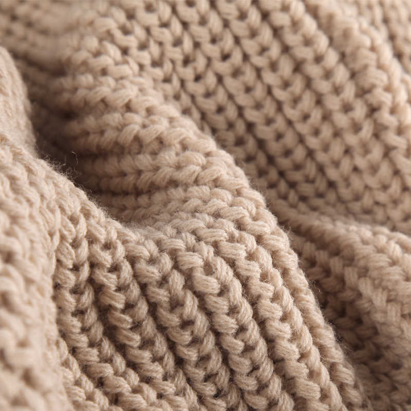 Hirsionsan Loose Autumn Sweater Women Korean Elegant Knitted Oversized Warm Female Pullovers Fashion Solid Tops 210908