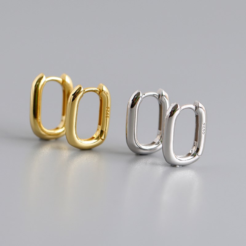 Genuine 925 Sterling Silver Hoop Geometry Oval 18k Gold Plated Rhodium Plating Women Wedding Earring Studs Lovers' Valentine's Day, Golden;silver
Genuine 925 Sterling Silver Hoop Geometry Oval 18k Gold Plated Rhodium Plating Women Wedding Earring Studs Lovers' Valentine's Day, Golden;silver
