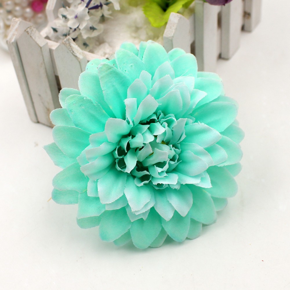 50pcs high quality silk artificial flower Dahua corsage flower head wedding car decoration DIY home decoration flower supplies 210317