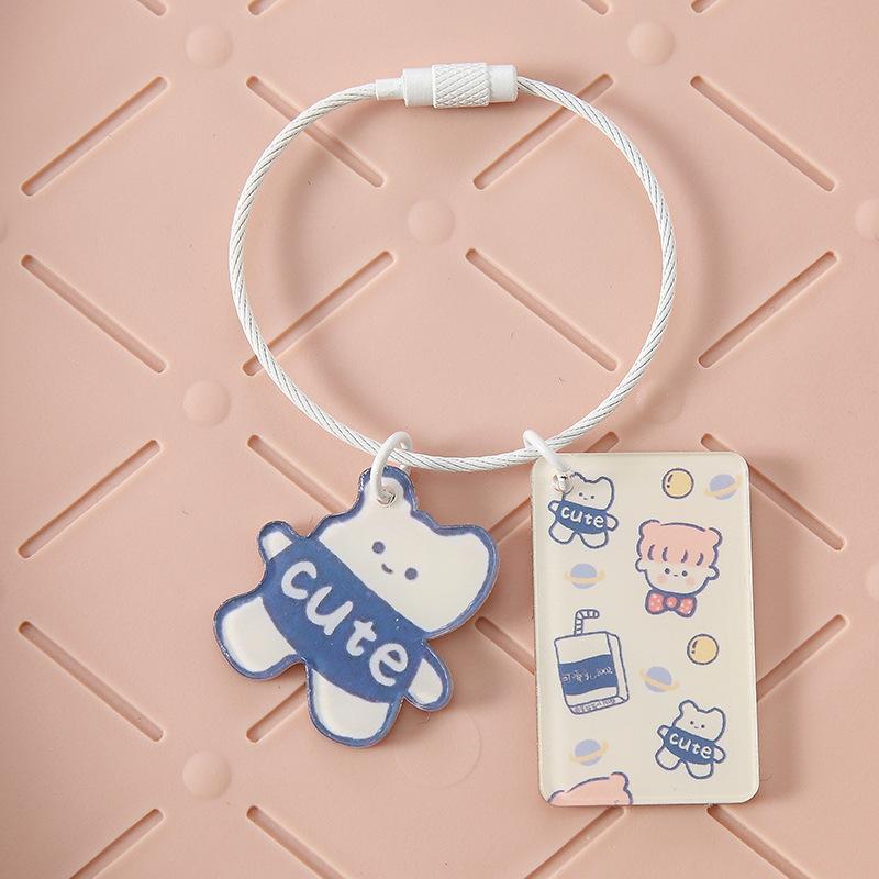 Keychains Acrylic Bell Key Chain Cute Bear Girl Colorful Flower Adjustable Keyring Student Unisex Jewelry Gift
Keychains Acrylic Bell Key Chain Cute Bear Girl Colorful Flower Adjustable Keyring Student Unisex Jewelry Gift