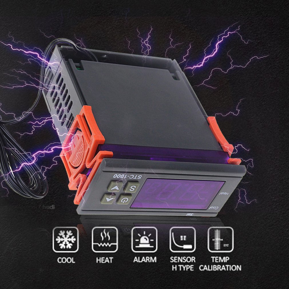 STC-1000 Dual Output Led Digital Temperature Controller Thermostat Portable Cooling Thermostat
