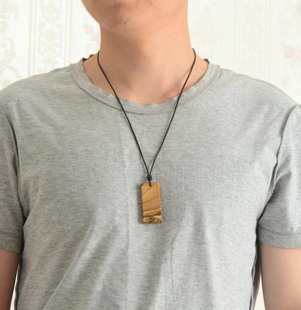 Pendant Necklaces Men Natural Stone Leather Cord Necklace Steampunk Mens Jewelry Couples
Pendant Necklaces Men Natural Stone Leather Cord Necklace Steampunk Mens Jewelry Couples