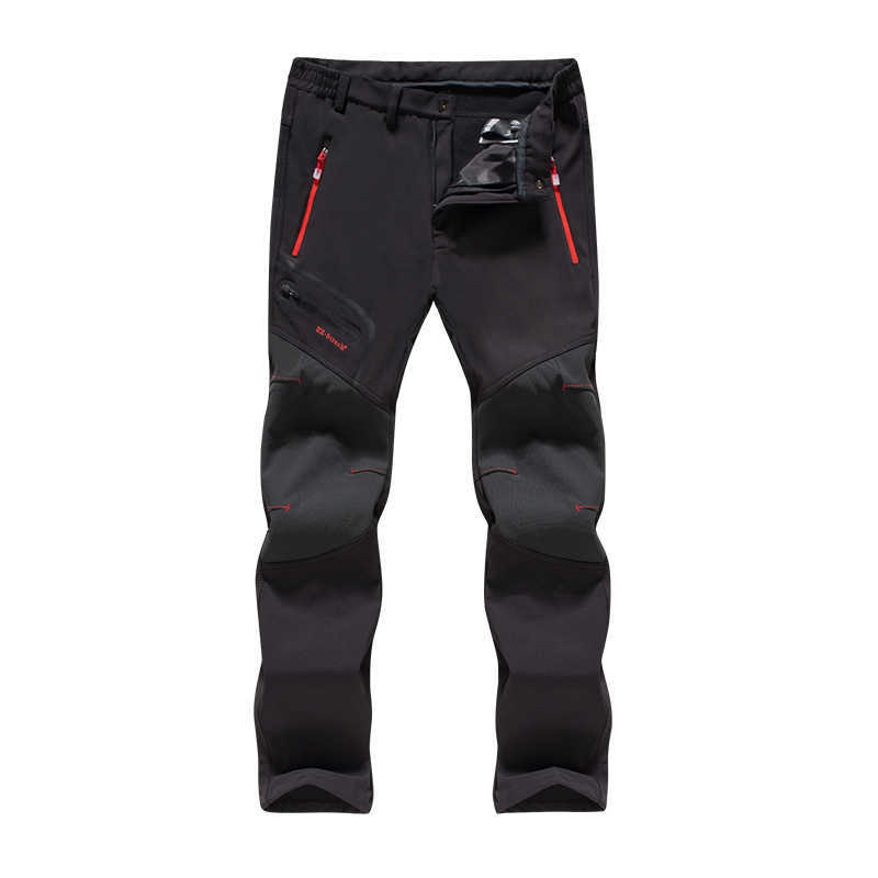 Autumn Winter Men Outdoor Pants Plus Size Fleece Warm Waterproof Windproof Breathable Trousers Sports Hiking Cargo Pants Men 6XL 210930