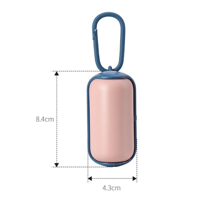 Dog Waste Kak Bag Dispenser Multipurpose Carrier Holder with 15 Trash Bags T8WB