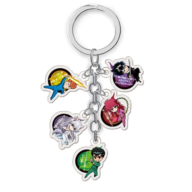 Anime Yu Hakusho Keychain Cartoon Figure Urameshi Yuusuke Kuwabara Acrylic Pendants Key Ring Decorative Objects & Figurines
Anime Yu Hakusho Keychain Cartoon Figure Urameshi Yuusuke Kuwabara Acrylic Pendants Key Ring Decorative Objects & Figurines
